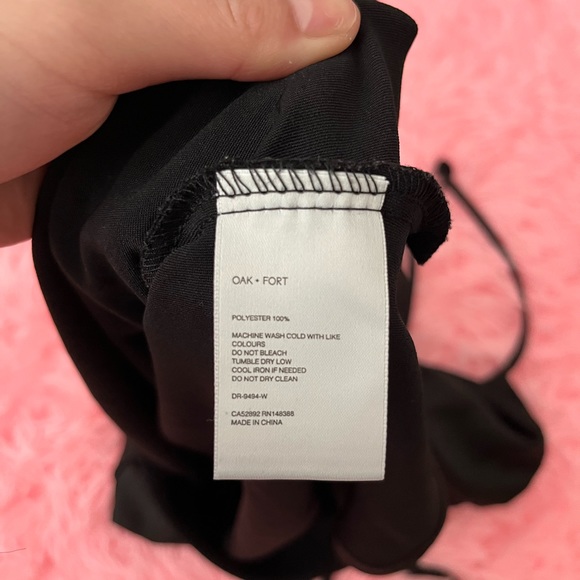 OAK + FORT mini satin backless dress - Picture 5 of 5